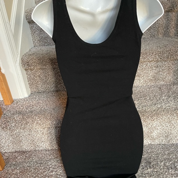 PlAttitudes by Debra Black Beaded Spandex fitted Mini Dress GORGEOUS Sz. S - Picture 5 of 10